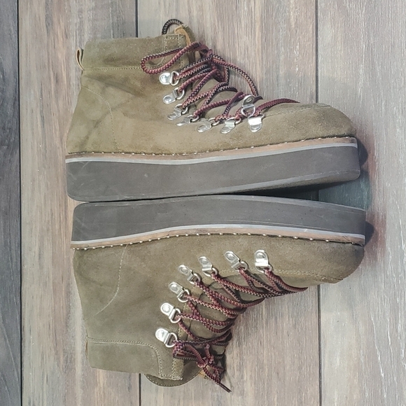 Free People Women Durango Moto Platform Combat Ankle shoes boot sz 41/11 - Picture 11 of 16